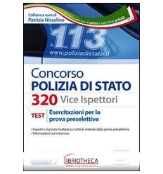 CONCORSO 320 VICEISPETTORI POLIZIA DI STATO. ESERCIT