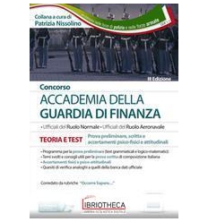 CONCORSO ACCADEMIA DELLA GUARDIA DI FINANZA. TEORIA