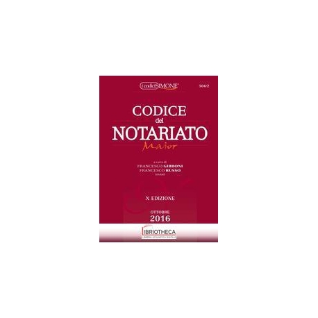 504/2 CODICE DEL NOTARIATO MAIOR