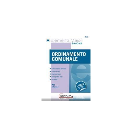 266 ELEMENTI MAIOR DI ORDINAMENTO COMUNA