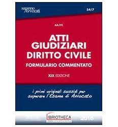 Atti giudiziari. Diritto civile. Formula