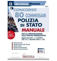 314/1 80 COMMISSARI POLIZIA DI STATO-MA