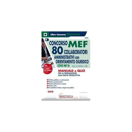 348/2 CONCORSO MEF-80 COLLABORATORI AMM