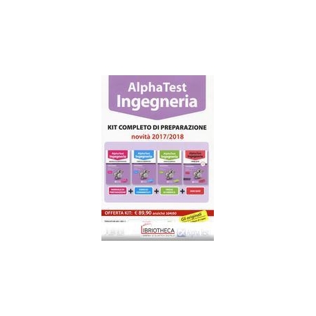 ALPHA TEST INGEGNERIA KIT COMPLETO DI PREP. CON SOFT