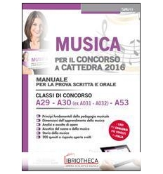 MUSICA PER IL CONCORSO A CATTEDRA 2016