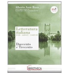 LETTERATURA ITALIANA TESTI AUTORI CONTESTI 1