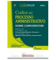 CODICE PROCESSO AMMINISTRATIVO 2016.2 MINOR(506/3)