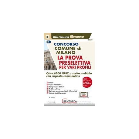 328/M1 CONCORSO COMUNE DI MILANO-LA PROV