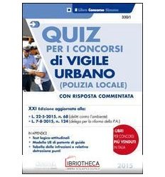 QUIZ CONCORSI VIGILE URBANO 2015