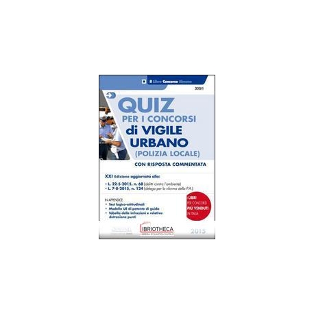 QUIZ CONCORSI VIGILE URBANO 2015