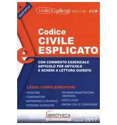 CODICE CIVILE ESPLICATO 2017.2 MINOR (E1/A)