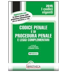 CODICE PENALE E PROCEDURA PENALE VIG 3/2015