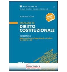 MANUALE DIRITTO COSTITUZIONALE