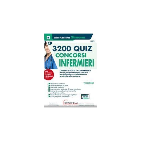 323/3 3200 QUIZ CONCORSI INFERMIERI