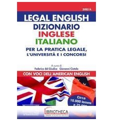 500/A LEGAL ENGLISH-DIZIONARIO INGLESE