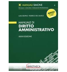 MANUALE DI DIRITTO AMMINISTRATIVO