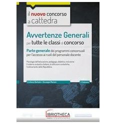 AVVERTENZE GENERALI PARTE GENERALE