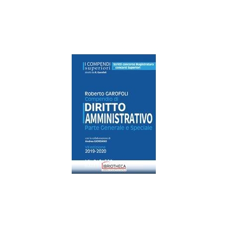 DIRITTO AMMINISTRATIVO PARTE GENERALE E SPECIALE DIR