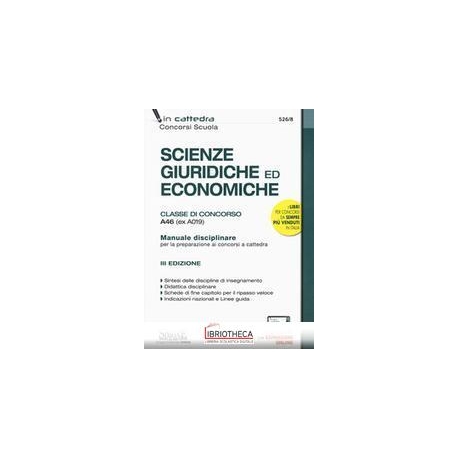 526/8 SCIENZE GIURIDICHE ED ECONOMICHE