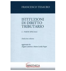 ISTITUZIONI DI DIRITTO TRIBUTARIO - VOL 2 - PARTE SP