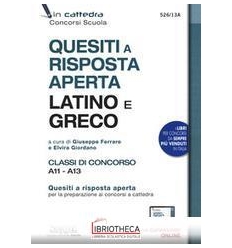 526/13A QUESITI A RISPOSTA APERTA LATINO