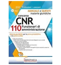 CNR 110 FUNZIONARI AMMINIS.MAT.GIU.MA.Q.