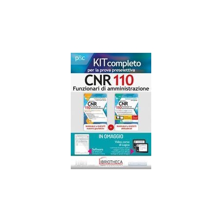 KIT CONCORSO CNR 110 FUNZ. AMMINISTR.