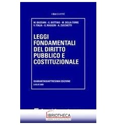 LEGGI FONDAMENTALI DEL DIRITTO PUBBLICO E COSTITUZIO