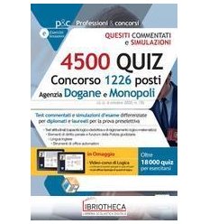 4500 QUIZ CONCORSO 1226 POSTI AGENZIA DO