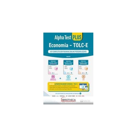 ALPHA TEST PLUS ECONOMIA TOLC-E. KIT COMPLETO DI PRE