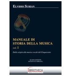 MANUALE DI STORIA DELLA MUSICA