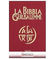 BIBBIA GERUSALEMME TELA ROSSA