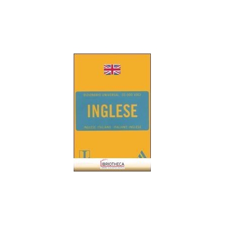 DIZIONARIO UNIVERSAL INGLESE