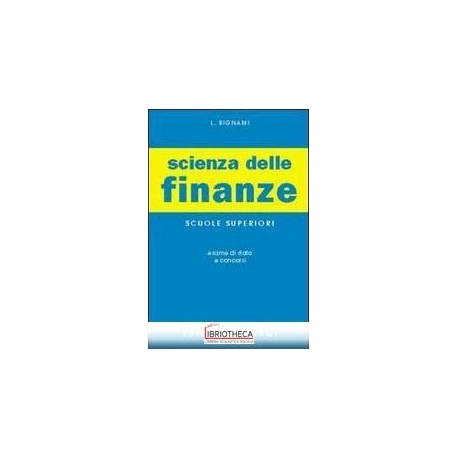 SCIENZA FINANZE