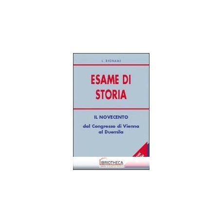 ESAME STORIA 3° MEDIA IL NOVECENTO