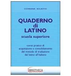 QUADERNO DI LATINO