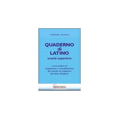 QUADERNO DI LATINO