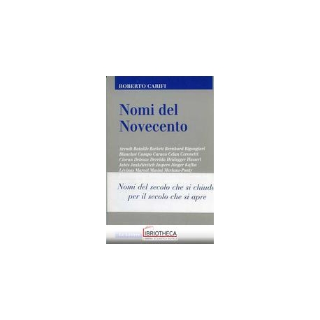 NOMI DEL NOVECENTO