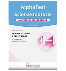 ALPHA TEST. SCIENZE MOTORIE. MANUAL