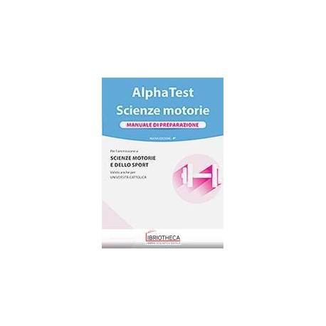 ALPHA TEST. SCIENZE MOTORIE. MANUAL