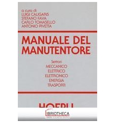 MANUALE MANUTENTORE