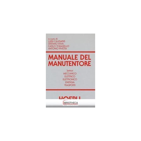 MANUALE MANUTENTORE