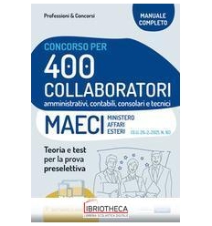 CONCORSO 400 COLLABORATORI MAECI (M