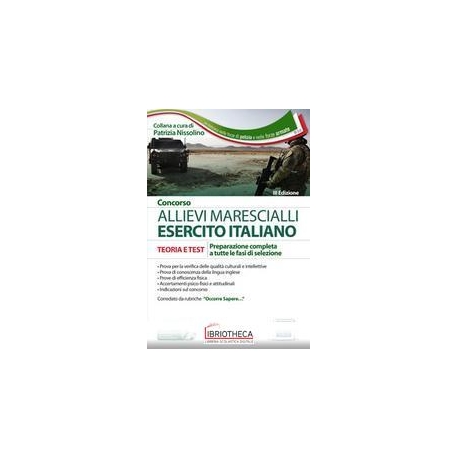 CONCORSO ALLIEVI MARESCIALLI ESERCITO I