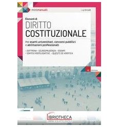 ELEMENTI DI DIRITTO COSTITUZIONALE 6ED