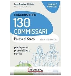 CONCORSO 130 COMMISSARI POLIZIA STATO