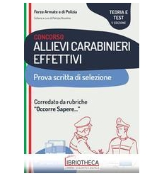 CONCORSO ALLIEVI CARABINIERI EFF.VI 5ED