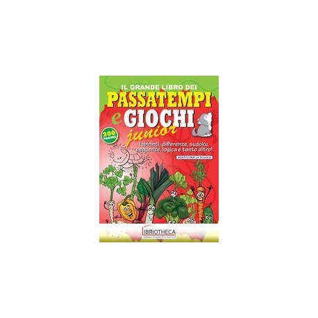 GRANDE LIBRO PASSATEMPI GIOCHI JUNIOR