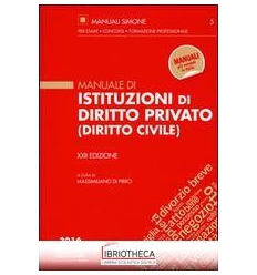 MANUALE DI ISTITUZIONI DI DIRITTO PRIVATO (DIRITTO C