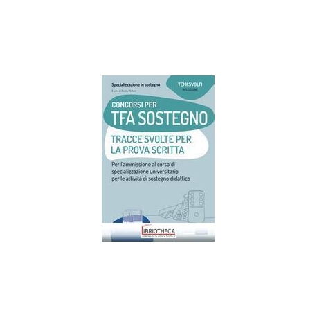 CONCORSI TFA SOSTEGNO TRACCE SV.PRO.SCR